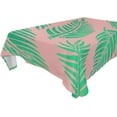 thumbnail image 1 of Tropical Palm Leaves Rectangle Tablecloth, Dust Proof Anti Wrinkle Wipeable Table Cloth Tabletop foration of Dinner Kitchen Wedding Holiday Party 54"x72" Decor Gift, 1 of 7