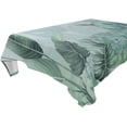 thumbnail image 1 of Tropical Palm Leaves Rectangle Tablecloth, Dust Proof Anti Wrinkle Wipeable Table Cloth Tabletop foration of Dinner Kitchen Wedding Holiday Party 60"x90" Decor Gift, 1 of 7