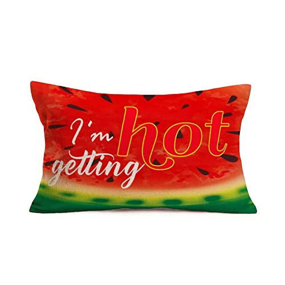 Tropical Palm Leaves Throw Lumbar Pillow Covers Summer Green Plants