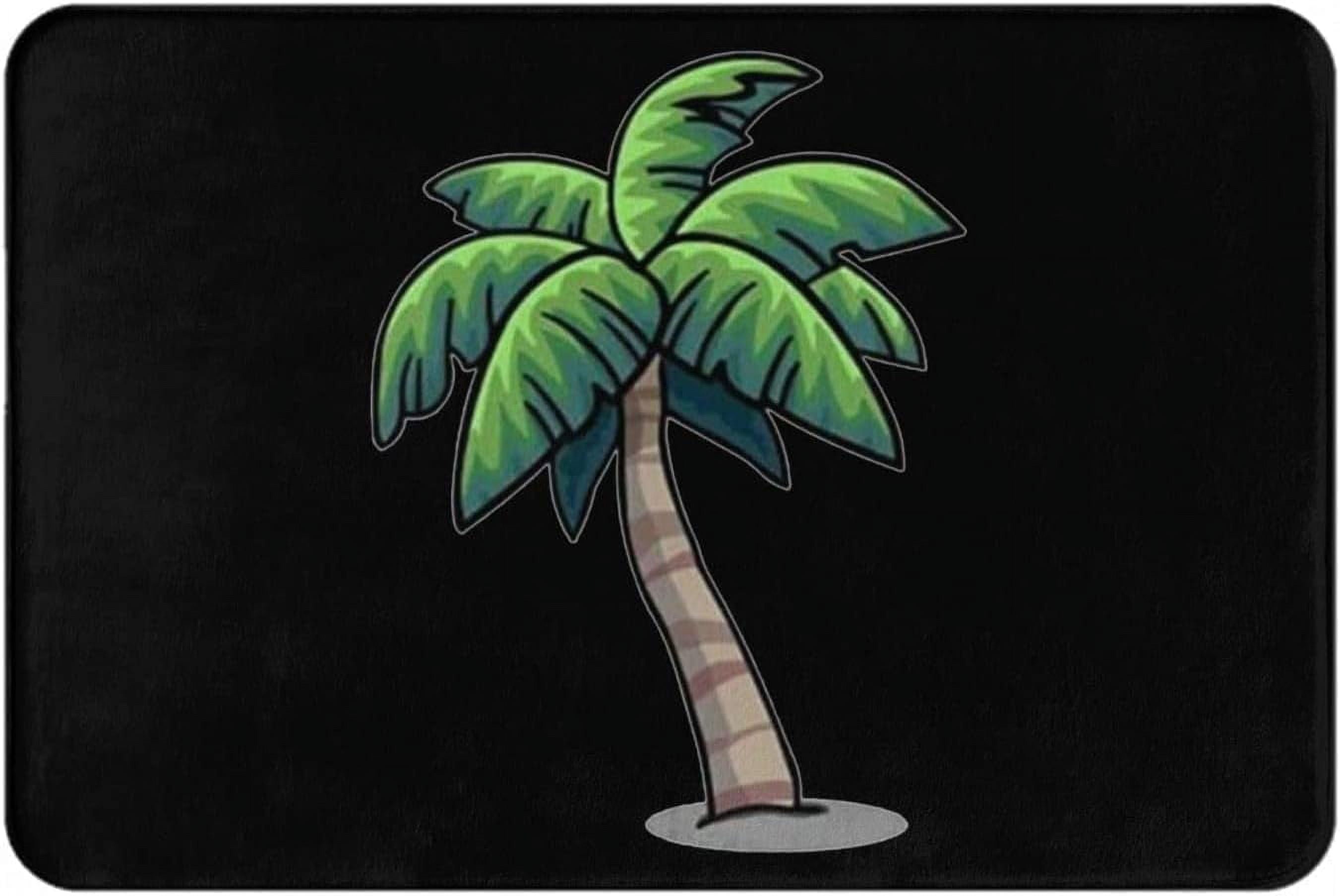 Tropical Palm Tree Indoor Outdoor Rug Welcome Mats Front Door Floor ...