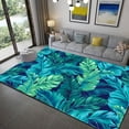thumbnail image 1 of Tropical Palm Tree Leaf Jungle Rugs Non Slip Area Rug For Living Dining Room Bedroom Kitchen Hallway Modern Home Decorative Carpet 5' x 6', 1 of 6