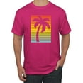 thumbnail image 1 of Tropical Palm Tree Silhouette | Mens Pop Culture Graphic T-Shirt, Fuschia, 2XL, 1 of 4