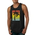 thumbnail image 1 of Tropical Palm Tree Silhouette | Mens Pop Culture Graphic Tank Top, Black, Small, 1 of 4