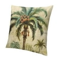 thumbnail image 1 of Tropical Palm Tree Throw Pillow Covers Vintage Green Leaf Decorative Pillow Cases Cushion Covers for Sofa Couch Indoors&amp;Outdoors Decor, 1 of 5