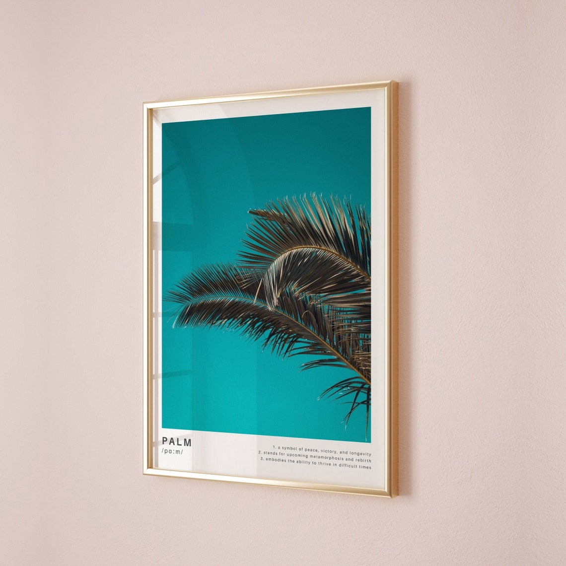Tropical Palm Tree Wall Art Print, Coastal Decor - Walmart.com