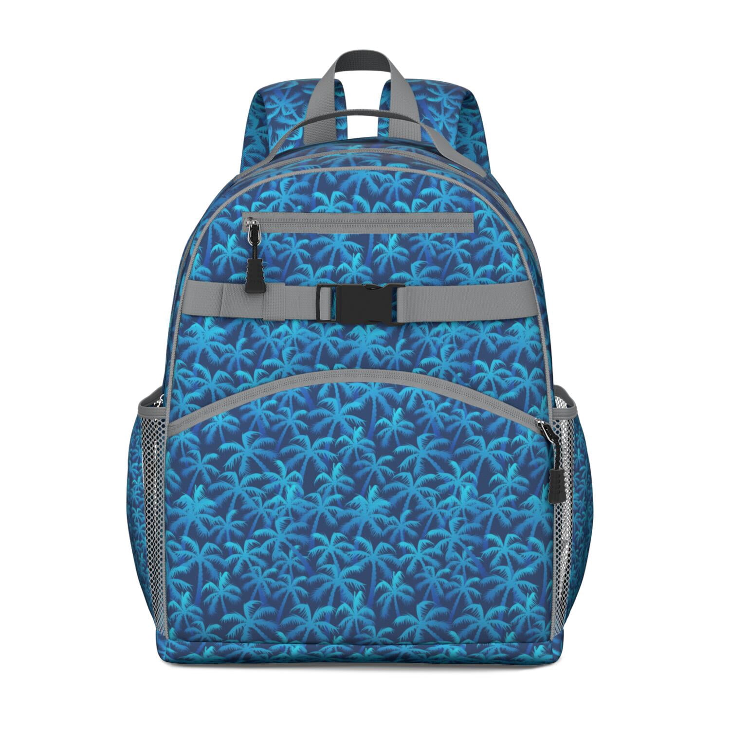Tropical Palm Trees Backpack - Waterproof School Bag with Ergonomic ...