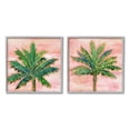 thumbnail image 1 of Tropical Palm Trees Glam Detail Botanical & Floral Graphic Art Gray Framed Art Print Wall Art, Set of 2, 1 of 8