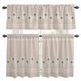 thumbnail image 1 of Tropical Palm Trees Kitchen Curtains Sets for Windows 36 Inch Length, Beach Coastal Plants Rod Pocket Window Treatments Tier Curtains and Valances Set for Bedroom/Bathroom, 1 of 8