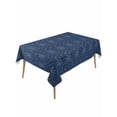 thumbnail image 1 of Tropical Palm Trees Table Cloth, Waterproof Tablecloth for Rectangle Tables, Summer Coconut Trees Plants Navy Blue Reusable Washable Fabric Table Cover for Restaurant Kitchen Dining Tables 54"x108", 1 of 9