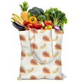 thumbnail image 1 of Tropical Papaya Canvas Tote Bag – Reusable Grocery Bag with Cute Exotic Fruit Print, Kawaii Illustration & Eco-Friendly Design for Summer Vibes, 1 of 7
