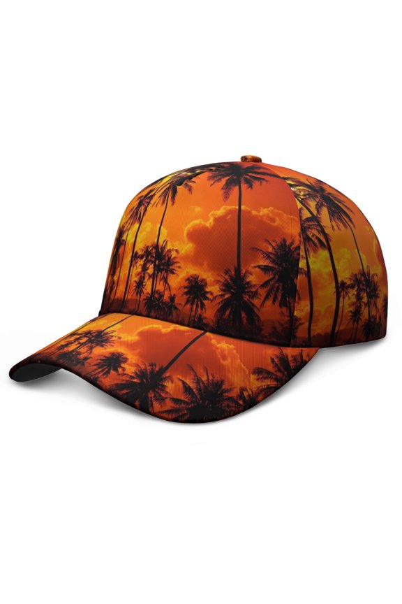 Tropical Paradise Baseball Hat - Adjustable Snapback Closure for Men, Women, and Teens