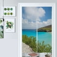 thumbnail image 1 of Tropical Paradise Beach Door Curtain Nordic Living Room DoorCurtain Porch Partition Curtain Kitchen Rative Half Curtain, 1 of 4