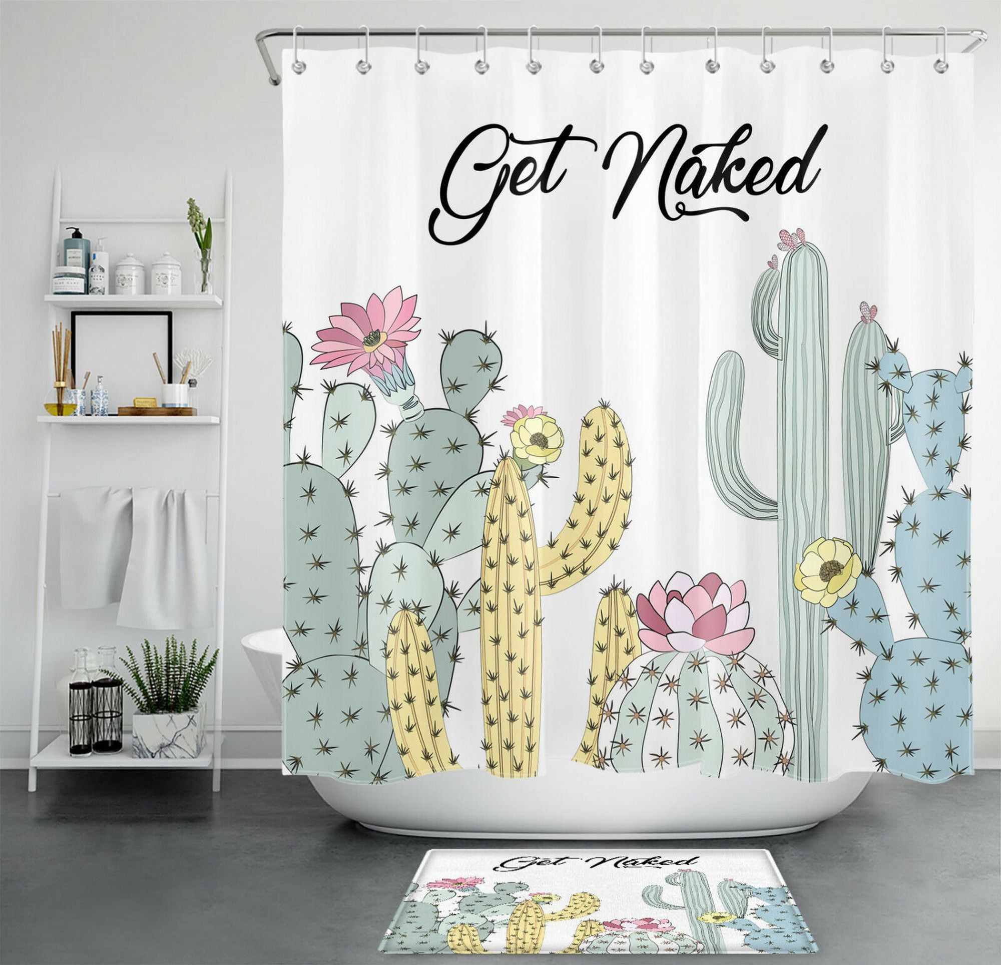 Tropical Paradise Fun and Quirky Shower Curtain for a Playful Bathroom