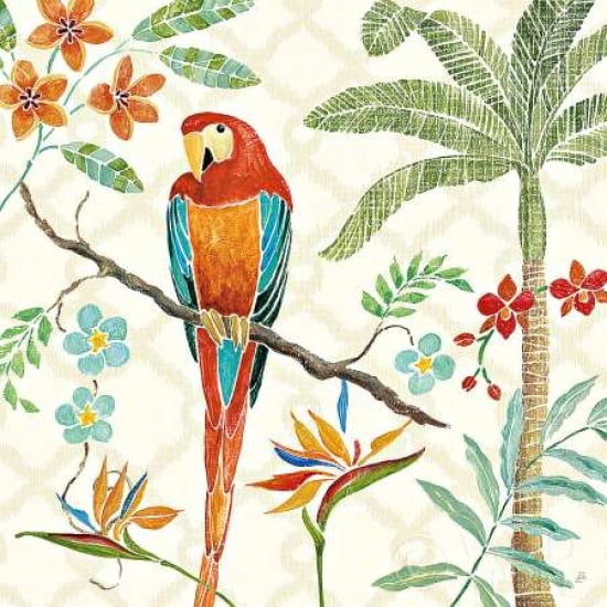 Tropical Paradise II Canvas Art - Daphne Brissonnet (24 x 24)