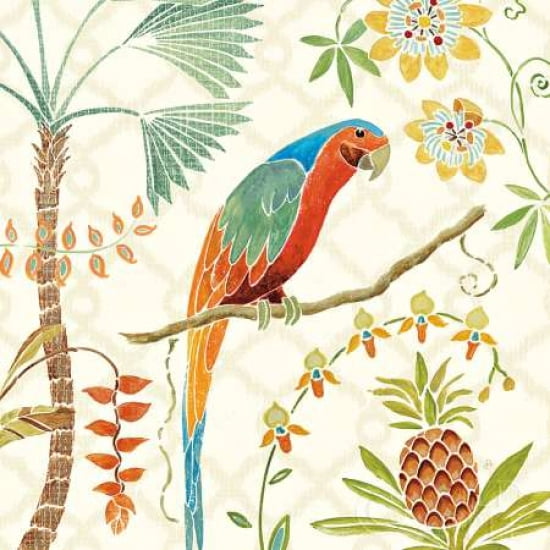 Tropical Paradise III Canvas Art - Daphne Brissonnet (24 x 24)