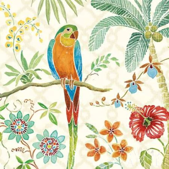Tropical Paradise IV Canvas Art - Daphne Brissonnet (24 x 24)