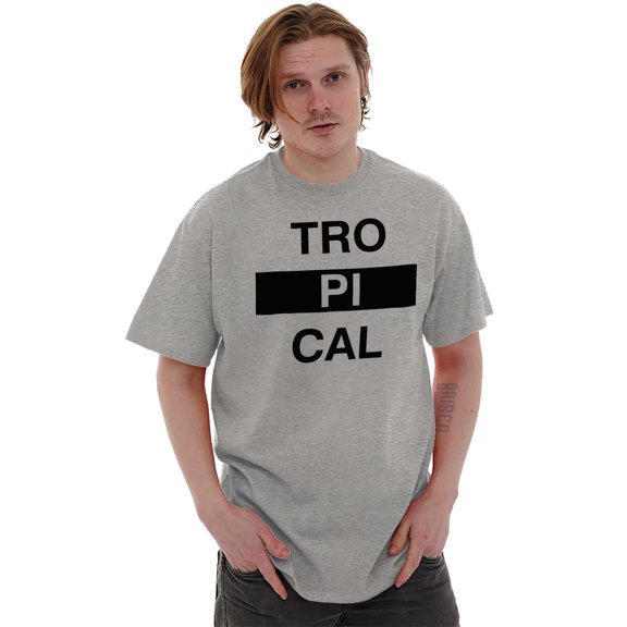 Tropical Paradise Vacation Beach Men's Graphic T Shirt Tees Brisco Brands L