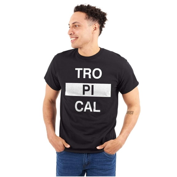 Tropical Paradise Vacation Beach Plus Size Crewneck Graphic Tee Shirt Brisco Brands 2X