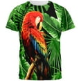 thumbnail image 1 of Tropical Parrot All Over Adult T-Shirt, 1 of 1