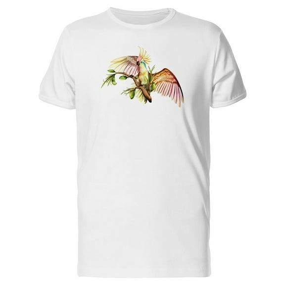 Tropical Parrot On A Branch  T-Shirt Men -Image by Shutterstock, Male x-Large