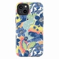 thumbnail image 1 of Tropical Parrot and Floral Pattern Phone Case, Colorful Exotic Bird and Flowers Design iPhone Cover for iPhone 17 16 15 14 13 12 11 Pro Plus Max Mini, 1 of 6