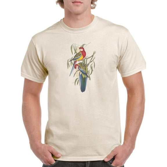 Tropical Parrots Iv T-Shirt Men -John Gould Designs, Male x-Large