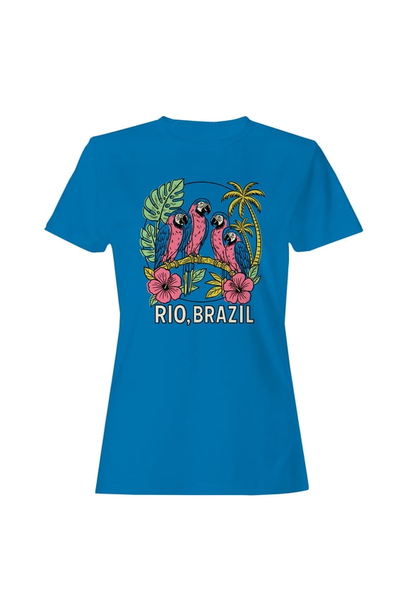 Tropical Parrots of Rio, Brazil Women's T-shirt