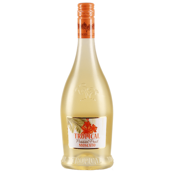 Tropical Passion Fruit Moscato Sparkling Wine, Italy, One 750ml Glass Bottle, 5.5% ABV