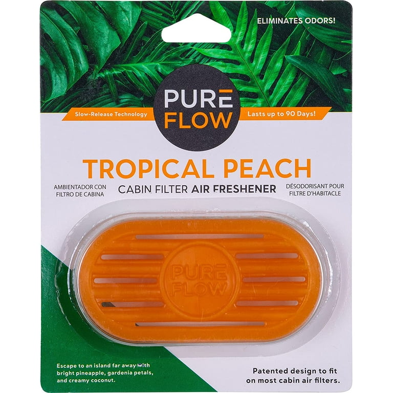 Tropical Peach Pureflow Cabin Filter Air Freshener with Odor