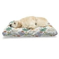 thumbnail image 1 of Tropical Pet Bed, Botanical Print with Watermelon Papaya and Pears Retro Style Nature Composition, Resistant Pad for Dogs and Cats Cushion with Removable Cover, 24" x 39", Multicolor, by Ambesonne, 1 of 4