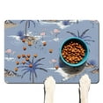 thumbnail image 1 of Tropical Pet Food Mat - Absorbent Non-Slip Dog Bowl Mat - Waterproof Feeding Pad - Abstract Design - Multi-Layer Protection, 1 of 3