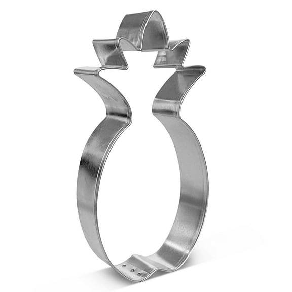 Tropical Pineapple Cookie Cutter 5 in B1504 - Foose Cookie Cutters - USA Tin Plated Steel