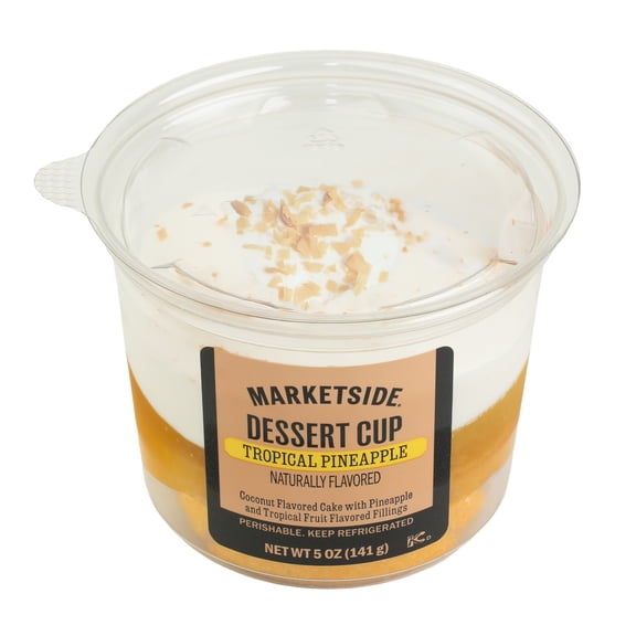 Marketside Tropical Pineapple Dessert Cup with Whipped Cream Frosting, 5oz