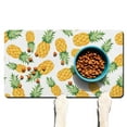 thumbnail image 1 of Tropical Pineapple Dog Food Mat, Absorbent Waterproof Pet Feeding Mat, Non-Slip, Quick Dry, Easy Clean, Washable with Summer Exotic Fruit Print, 1 of 7
