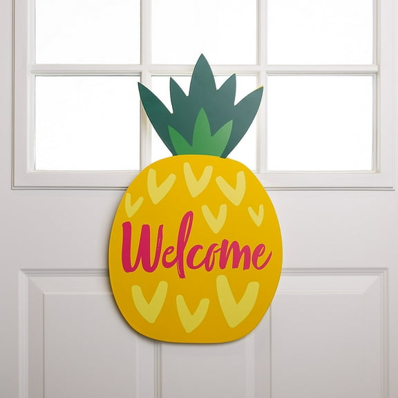 Tropical Pineapple Door Sign