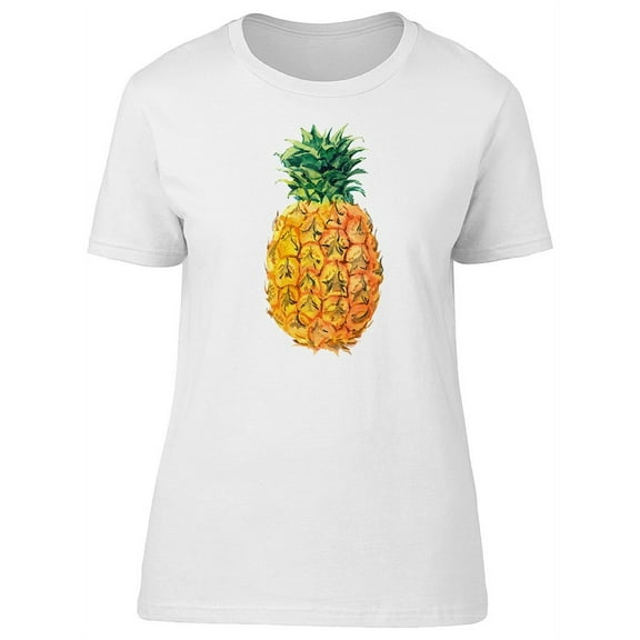 Tropical Pineapple Fruit T-Shirt Women -Image by Shutterstock, Female x-Large
