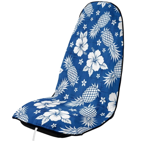 Pneapples Tropical Pineapples Car Seat Towel Cover, Summer Hibiscus Flower Floral ...