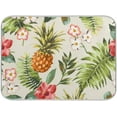 thumbnail image 1 of Tropical Pineapples Flowers Dish Drying Mat 18x24 inch, Retro Palm Leaves Fast Drying Mats for kitchen counter Large Drying Pad, 1 of 6