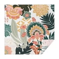 thumbnail image 1 of Tropical Pioneer Flower Pattern Square Tablecloth,Waterproof Square Table Cover,Wipeable Spillproof Washable Table Cover for Home Kitchen Party Decor 42"X42"(107x107cm), 1 of 6