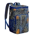 thumbnail image 1 of Tropical Plant Backpack Cooler, Leakproof Insulated Cooler Bag with Palm Leaf Pattern for Beach Vacation, Hiking, Picnic, Lunch Backpack for Men and Women, 1 of 6