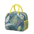 thumbnail image 1 of Tropical Plant Insulated Lunch Box - Colorful Exotic Design, Waterproof & Portable for Women, Students, or Commuters, 1 of 1
