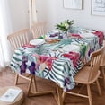 thumbnail image 1 of Tropical Plant Leaf Flower Table Cloth Waterproof Dining Tablecloth Kitchen Decorative Coffee Cuisine Party Table Cover, 1 of 6