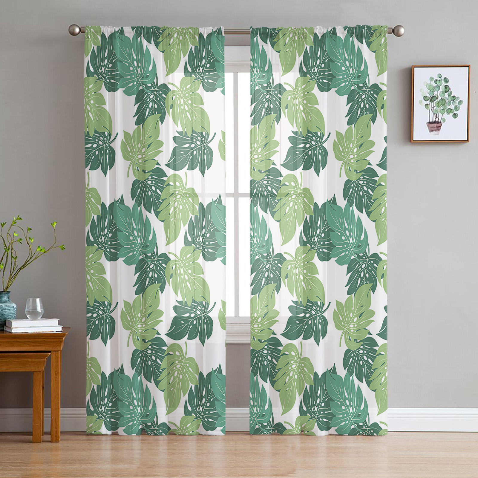 Illustration of Rare Plant Inspired Curtains