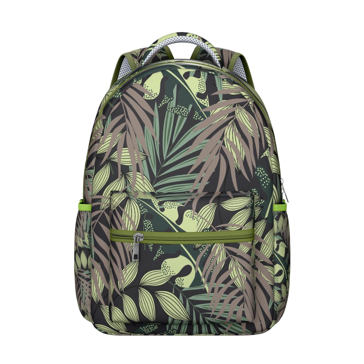 Tropical Plant School Backpack Hawaiian Aloha Jungle Leaves Bag ...
