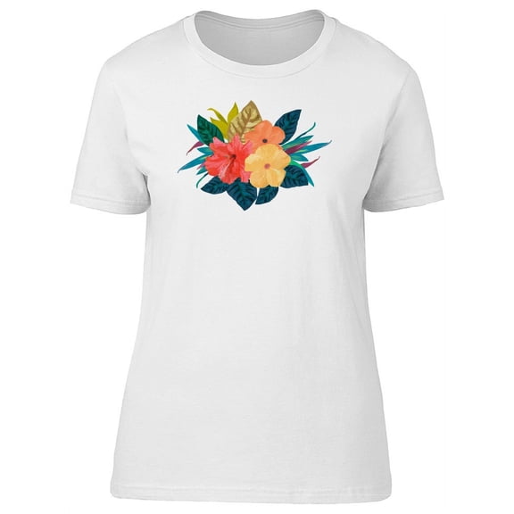 Tropical Plants And Flowers Tee Women's -Image by Shutterstock