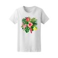 thumbnail image 1 of Tropical Plants And Fruits T-Shirt Women -Image by Shutterstock, Female Large, 1 of 2