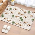 thumbnail image 1 of Tropical Plants Bathroom Rug Washable 2x3 Entryway Rug Non Slip Summer Palm Trees Camel Animals Boho Front Door Mat Low Pile Indoor Doormat Throw Floor Carpet for Kitchen Bedroom Entrance, 1 of 8