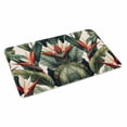 thumbnail image 1 of Tropical Plants Doormat Outdoor Entrance 20"x31.5", Watercolor Summer Botanical Leaves Absorb Moisture Dirt Door Mats, Non-Slip Rubber Backing Floor Mats Indoor, Low-Profile Front Door Rugs, 1 of 9