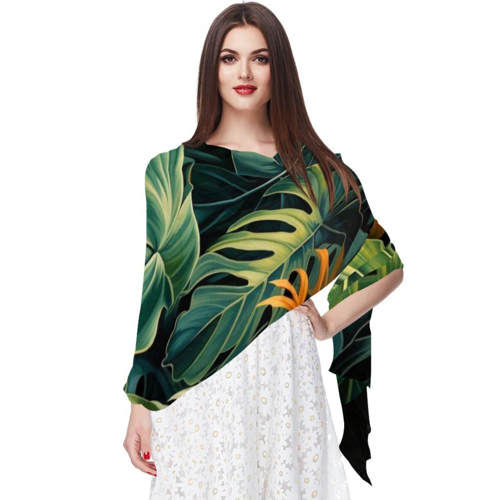 Light Luxury Artificial Silk Talma Yousoft Scarf Women's Large Size Pattern Commuter