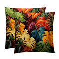 thumbnail image 1 of Tropical Plants Elegant Velvet Throw Pillows with Unique Patterns for Chair Pillow Covers & Throw Pillow - Set of 2, Available in 16x16, 18x18, & 20x20 inches for, 1 of 6